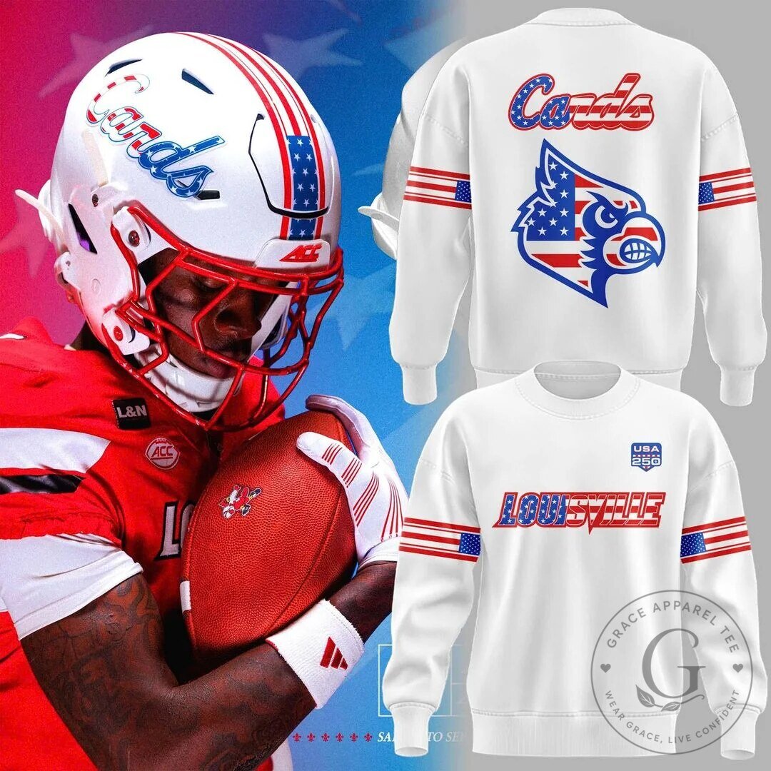 Louisville Cardinals Football Salute to Service White Sweatshirt