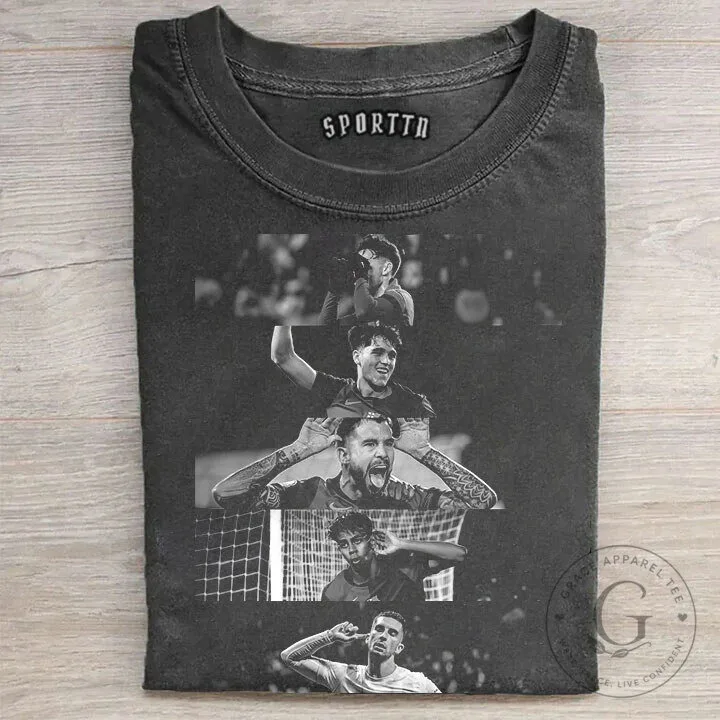 Barca Football Club Player Silhouette Graphic T-Shirt