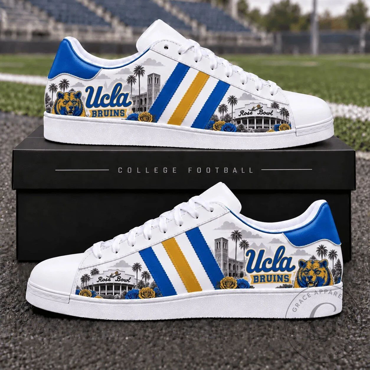 UCLA Bruins Rose Bowl College Football Team Shoes 1 UCLA Bruins Rose Bowl College Football Team Shoes