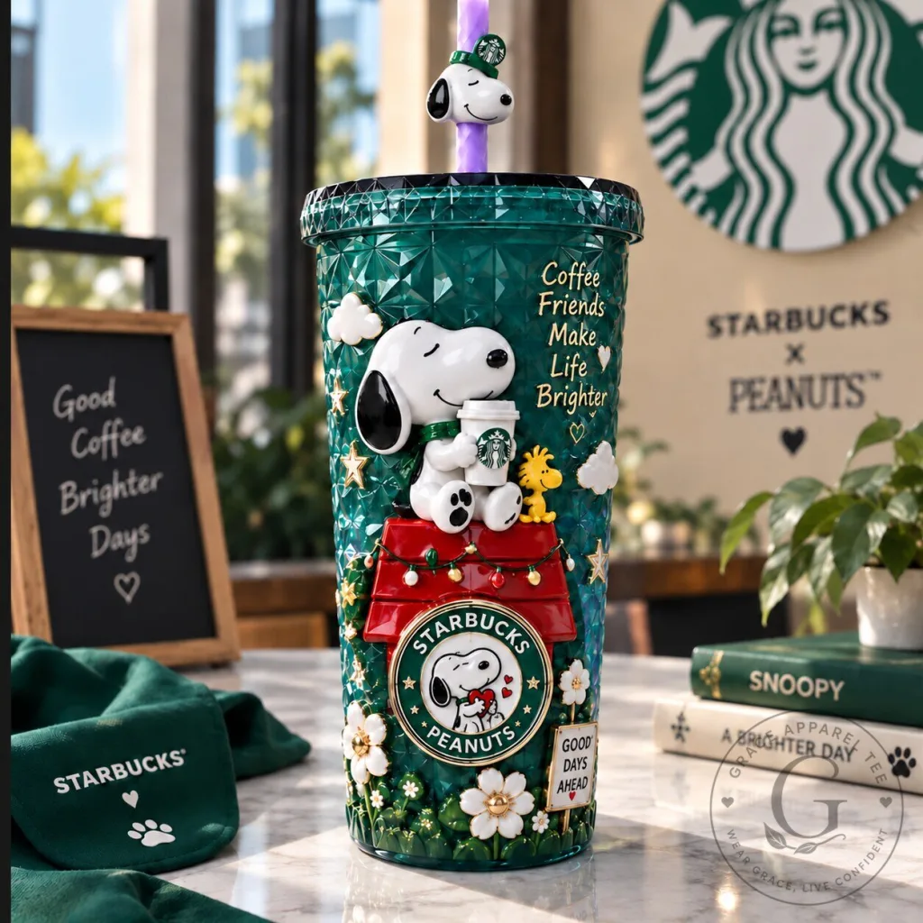 Snoopy Peanuts Starbucks Coffee Friends Make Life Brighter Tumbler Snoopy Peanuts Starbucks Coffee Friends Make Life Brighter Tumbler