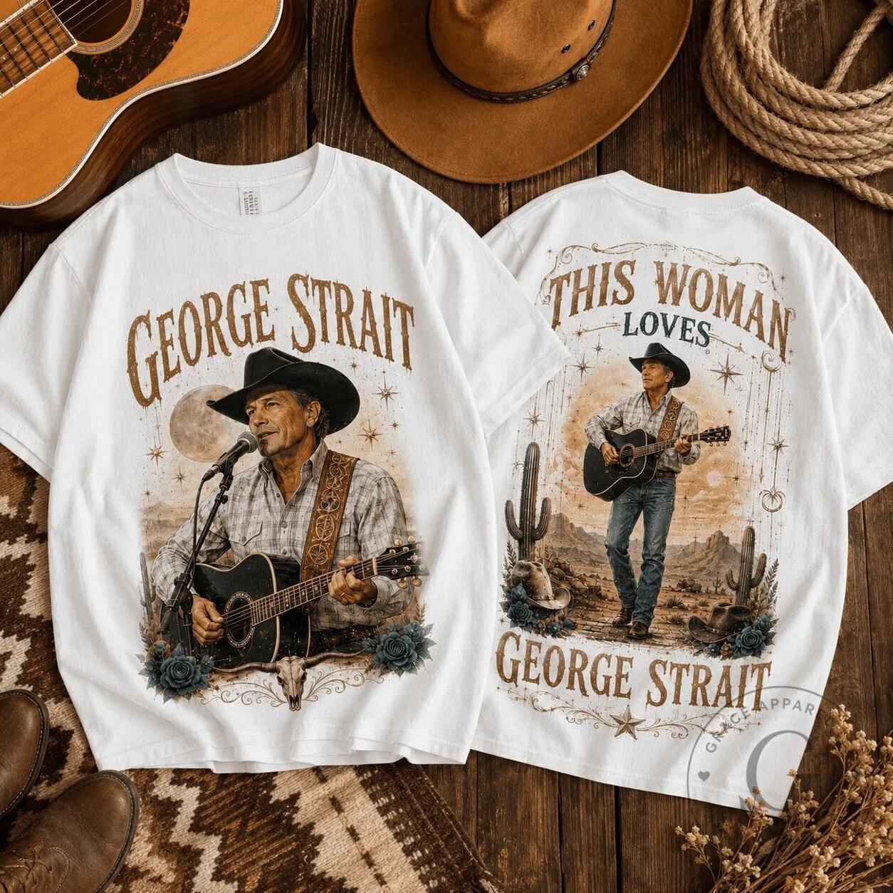 George Strait Country Music Shirt, Western Vibe Graphic Tee for Fans