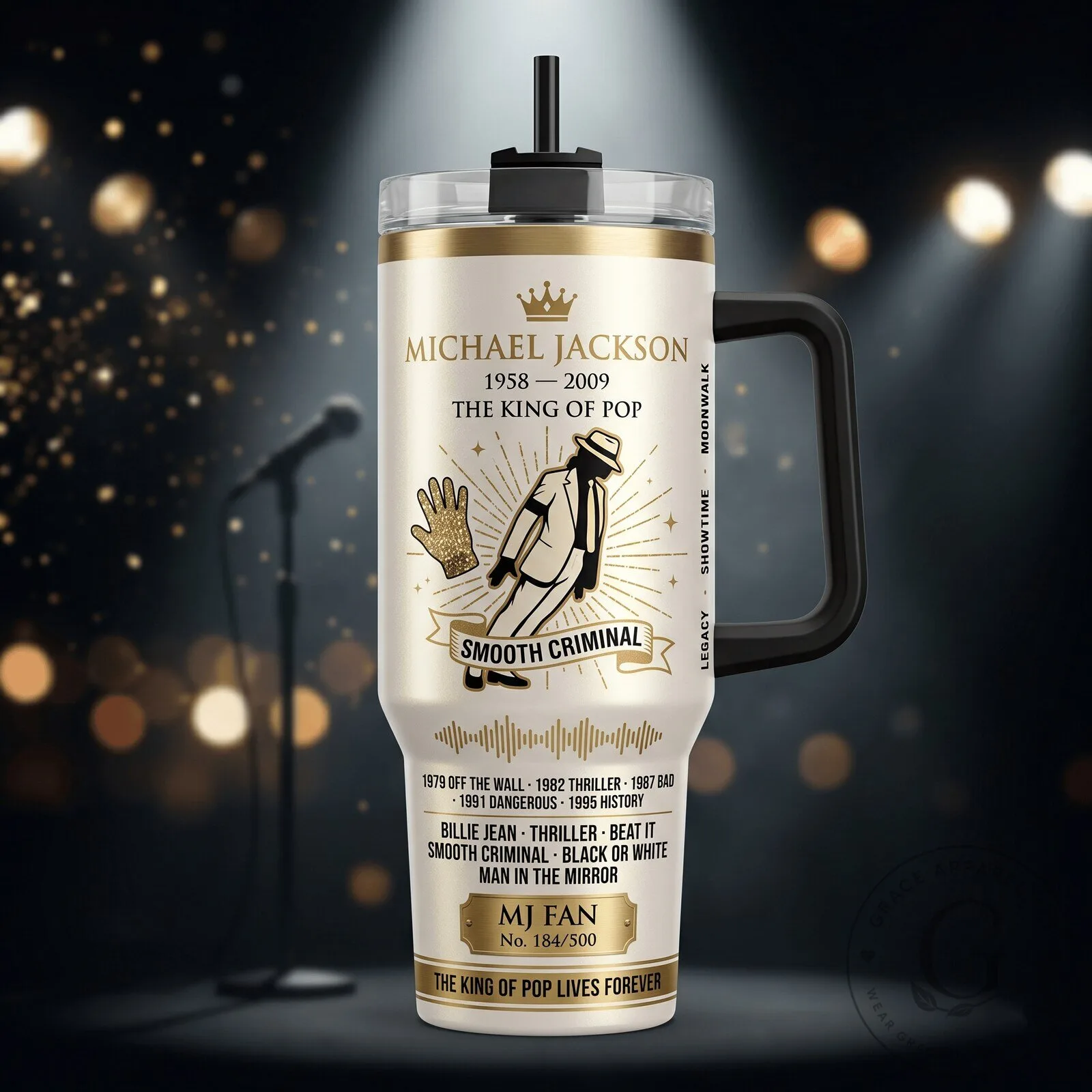 Smooth Criminal Tumbler for Fans of Michael Jackson, The King of Pop