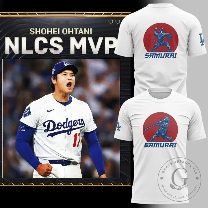Shohei Ohtani NLCS MVP Los Angeles Dodgers Baseball T-Shirt