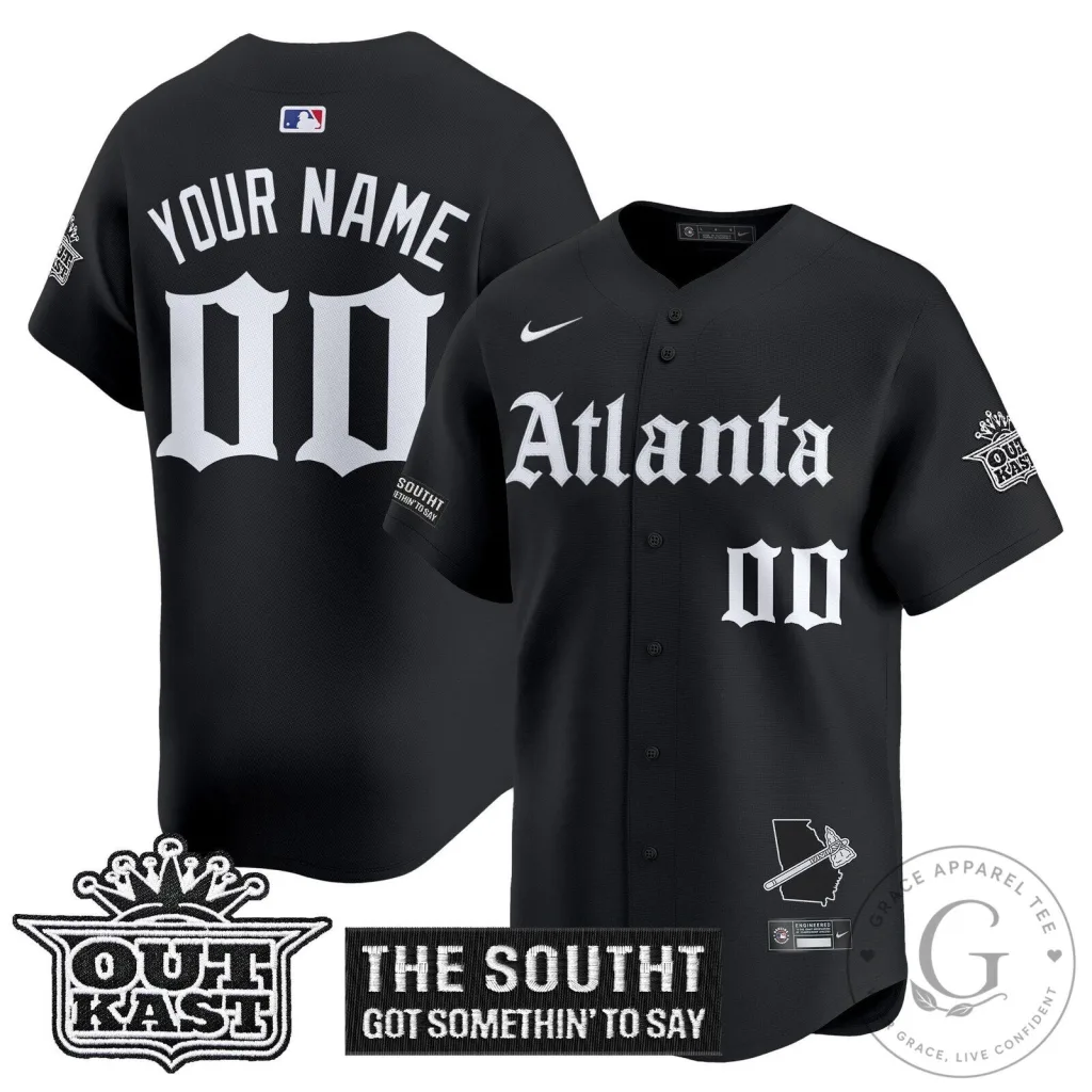 Atlanta Outkast Edition Baseball Jersey, The South Got Somethin' to Say Atlanta Outkast Edition Baseball Jersey, The South Got Somethin' to Say
