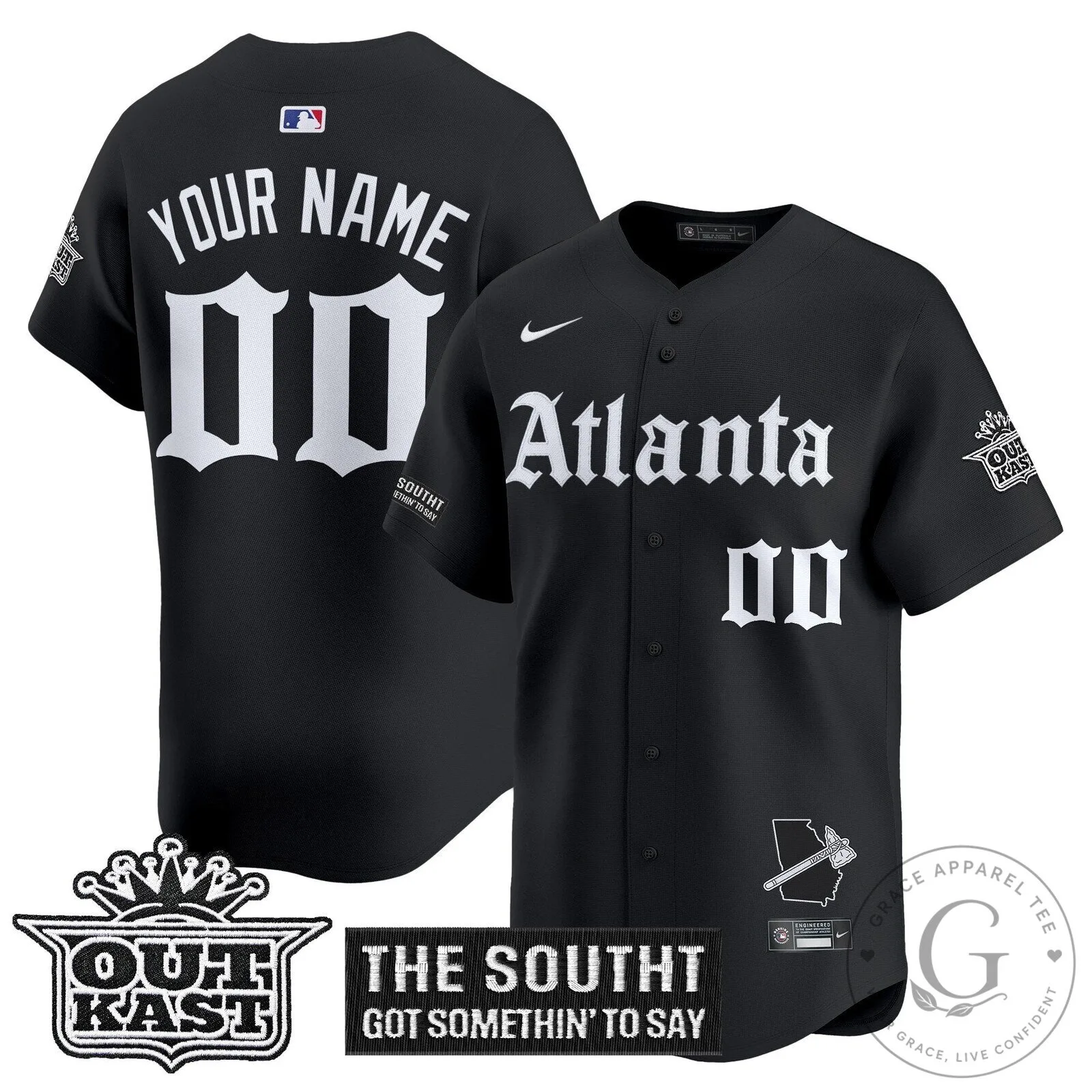 Atlanta Outkast Edition Baseball Jersey, The South Got Somethin' to Say