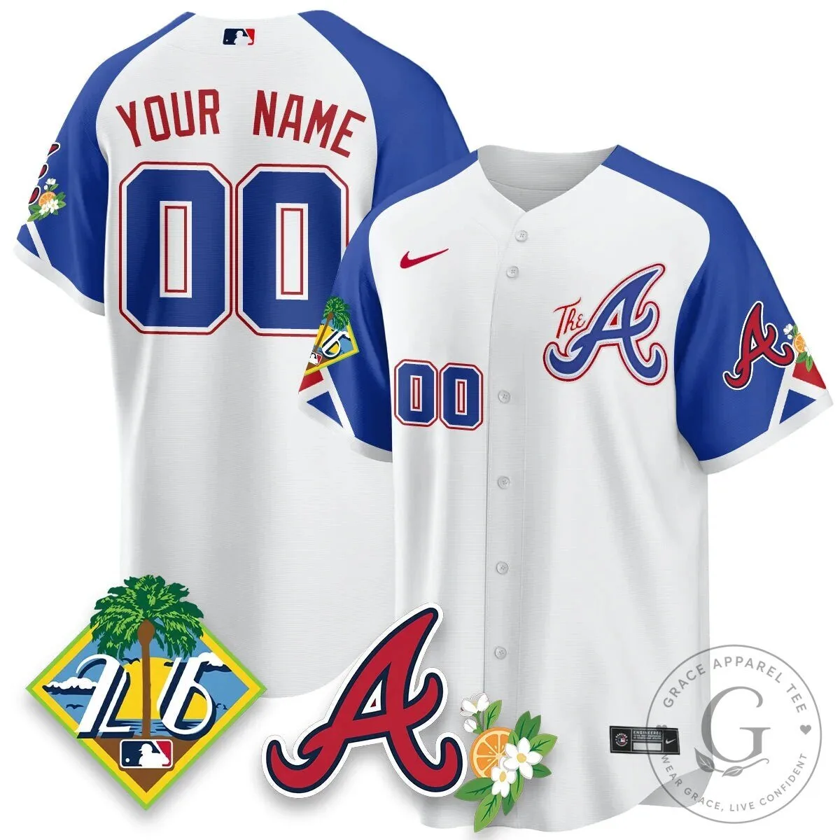 Atlanta Braves 2026 Spring Training Custom Stitched Baseball Jersey