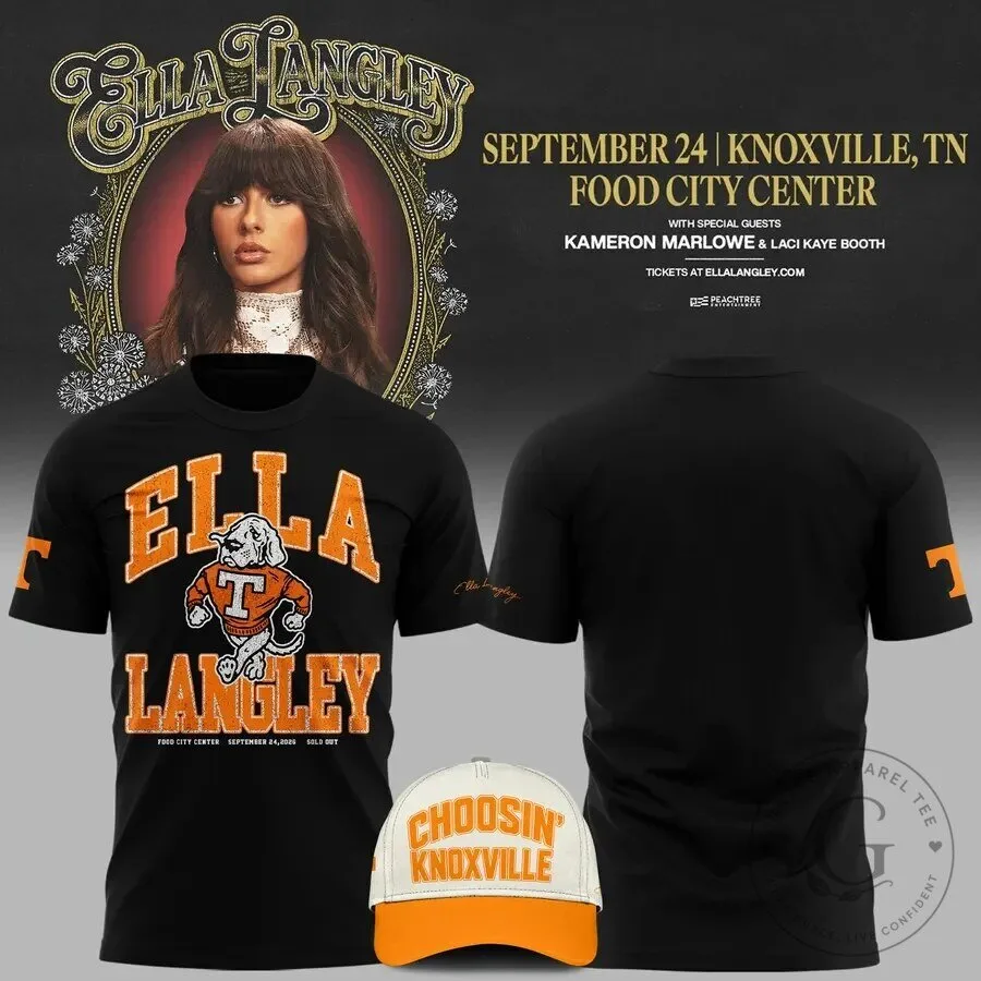 Ella Langley The Dandelion Tour 2025 Knoxville Food City Center T-Shirt