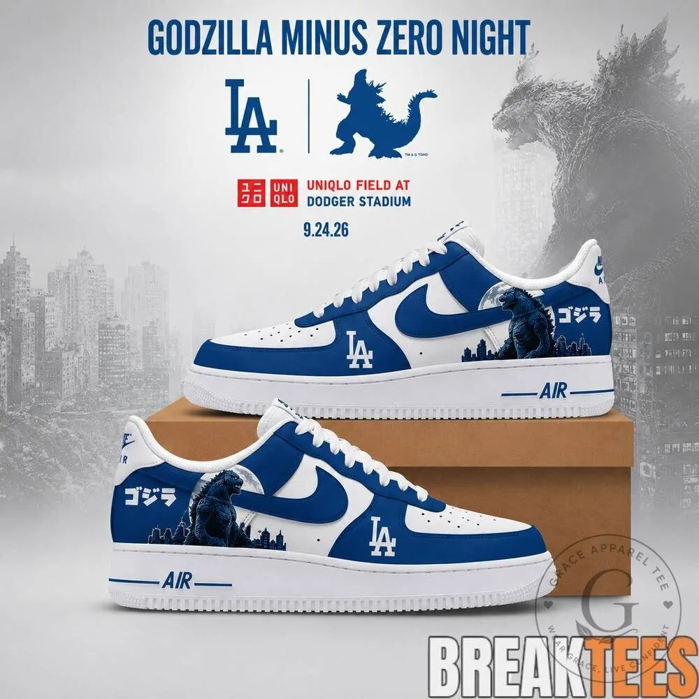 Los Angeles Dodgers Godzilla Minus One Special Edition Sneakers