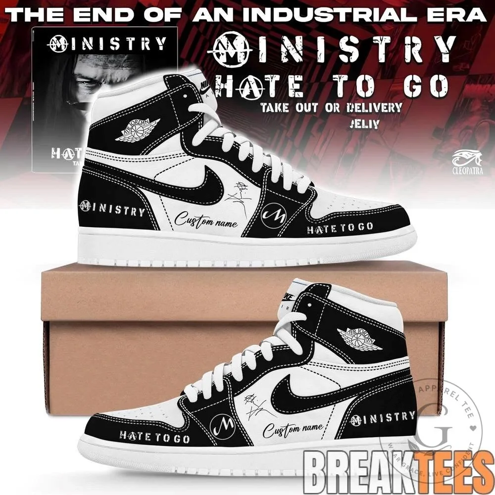 Ministry Farewell Tour Hate To Go Industrial Era High Top Sneakers