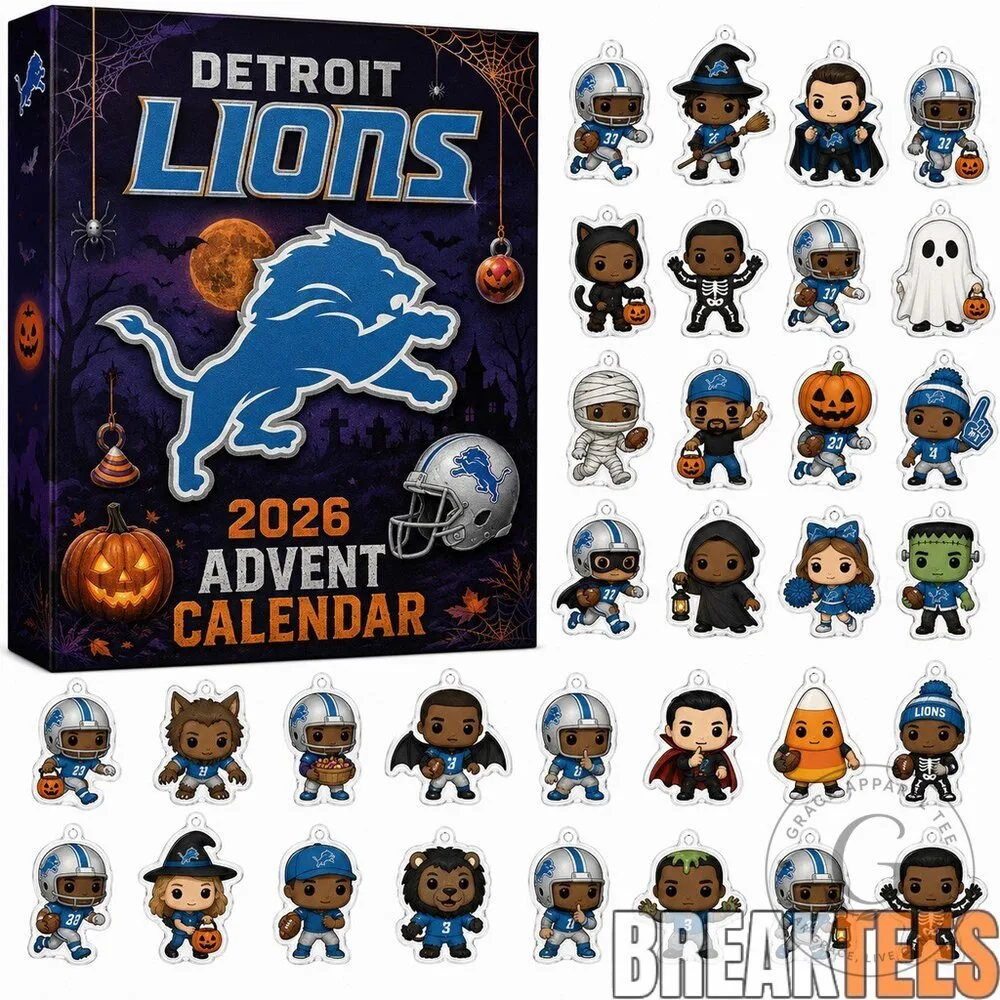 Detroit Lions Halloween Advent Calendar 2026 for Football Fans