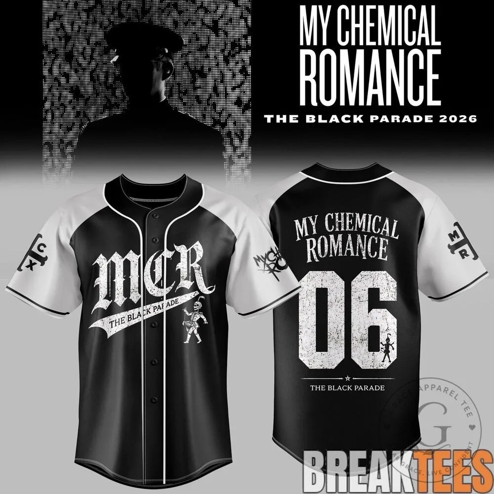 2026 Baseball Jersey - The Black Parade by My Chemical Romance 6 2026 Baseball Jersey - The Black Parade by My Chemical Romance