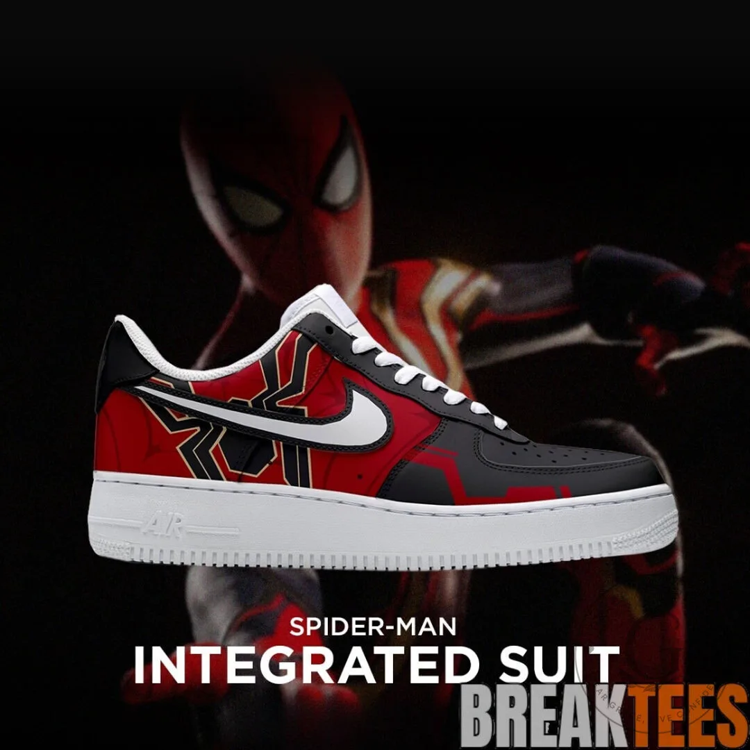 Spider-Man Integrated Suit Custom Air Force 1 Sneakers