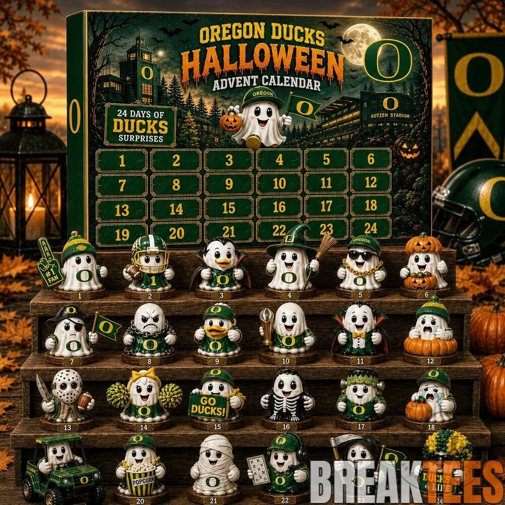 Oregon Ducks Halloween 2026 Advent Calendar with 24 Collectible Figurines