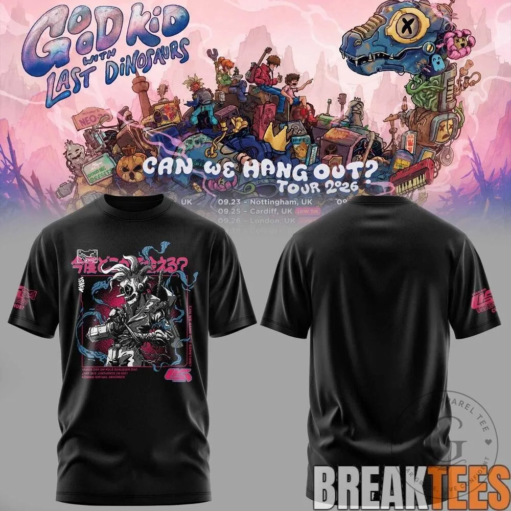 Good Kid with Last Dinosaurs Can We Hang Out Tour 2026 Concert T-Shirt 9 Good Kid with Last Dinosaurs Can We Hang Out Tour 2026 Concert T-Shirt