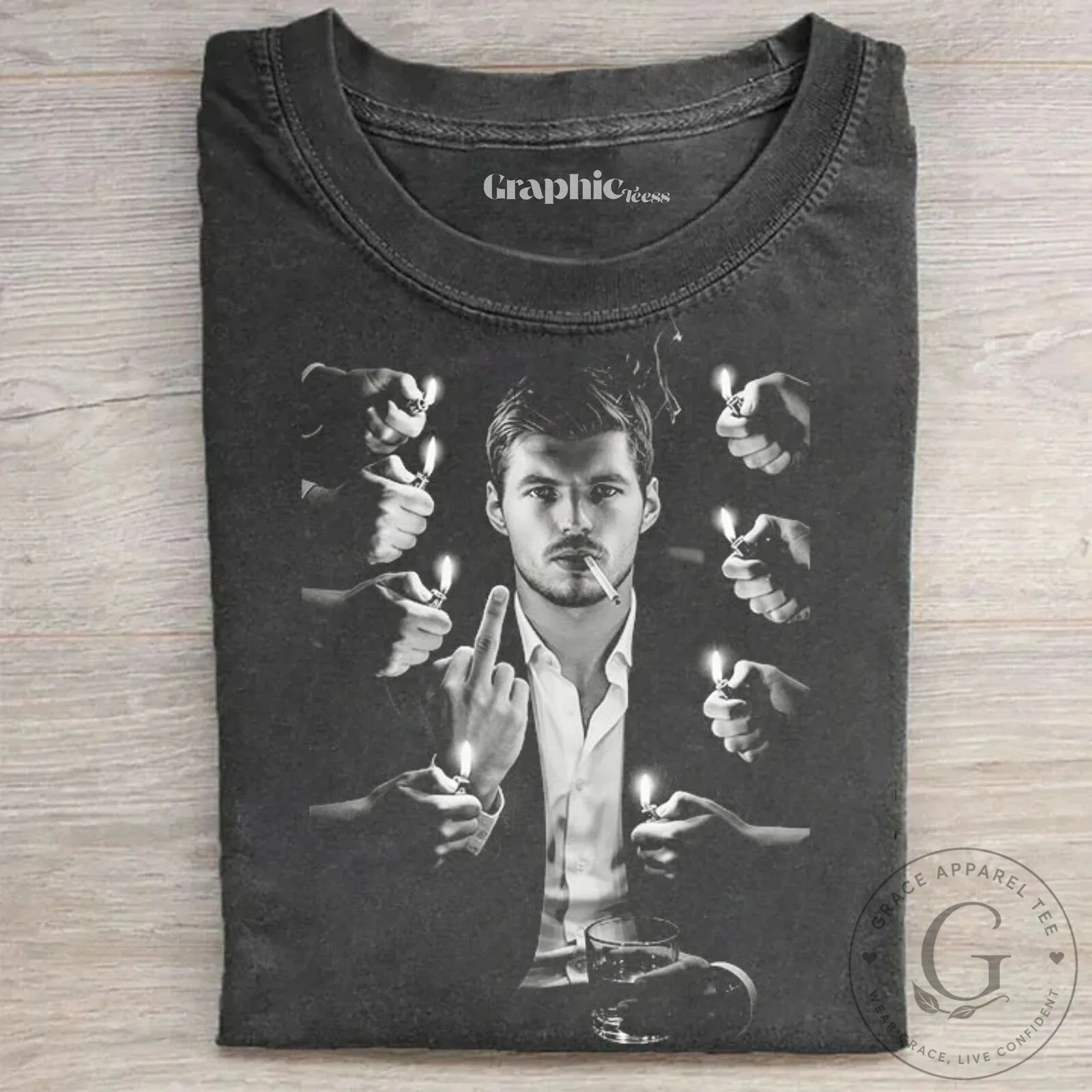Lando Norris Championship Point Formula 1 Racing Driver T-Shirt 4 Max Verstappen All Lights Point to Max Verstappen Graphic T-Shirt