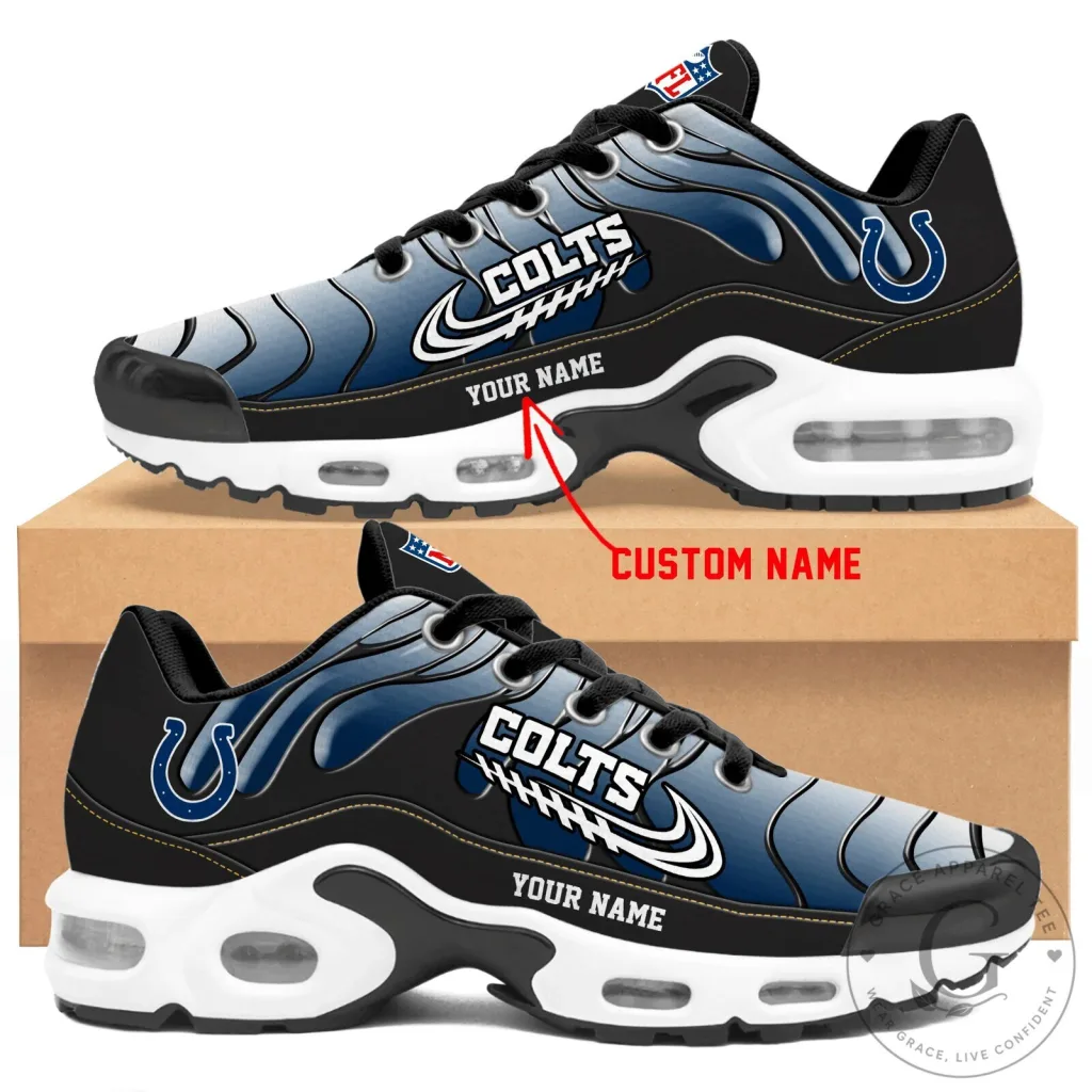 Indianapolis Colts Team Logo Personalized Air Max Style Shoes Indianapolis Colts Team Logo Personalized Air Max Style Shoes