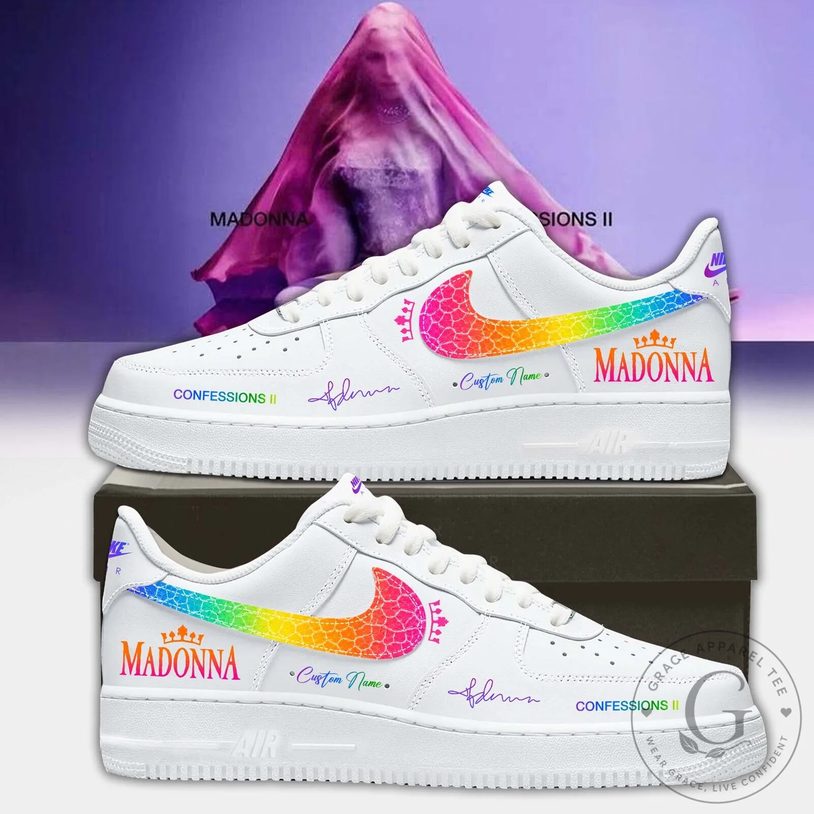 ,,Madonna ” Confessions II ” Limited Edition Signature – Shoes 2-1