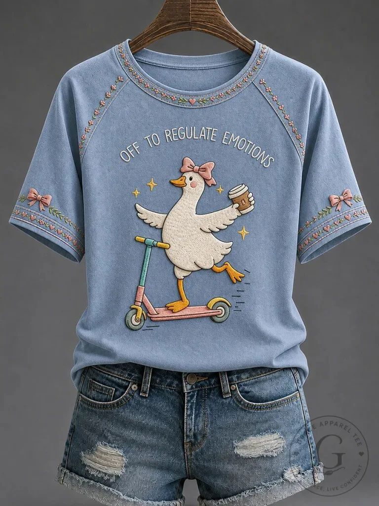 Mental Health Awareness Off To Regulate Emotions Silly Goose T-Shirt