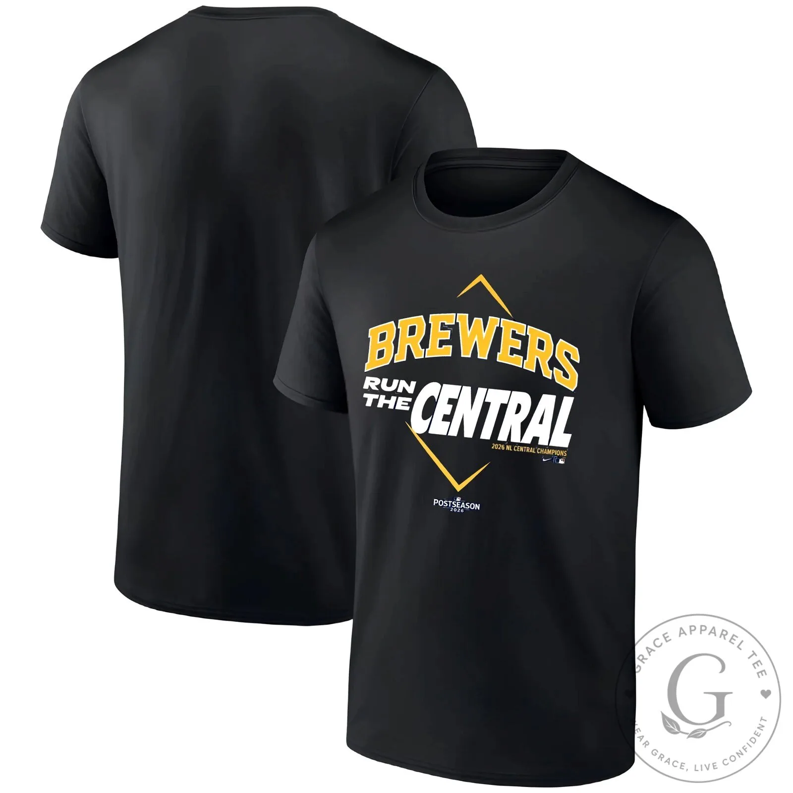 Milwaukee Brewers T-Shirt for 2026 National League Central Division Champions