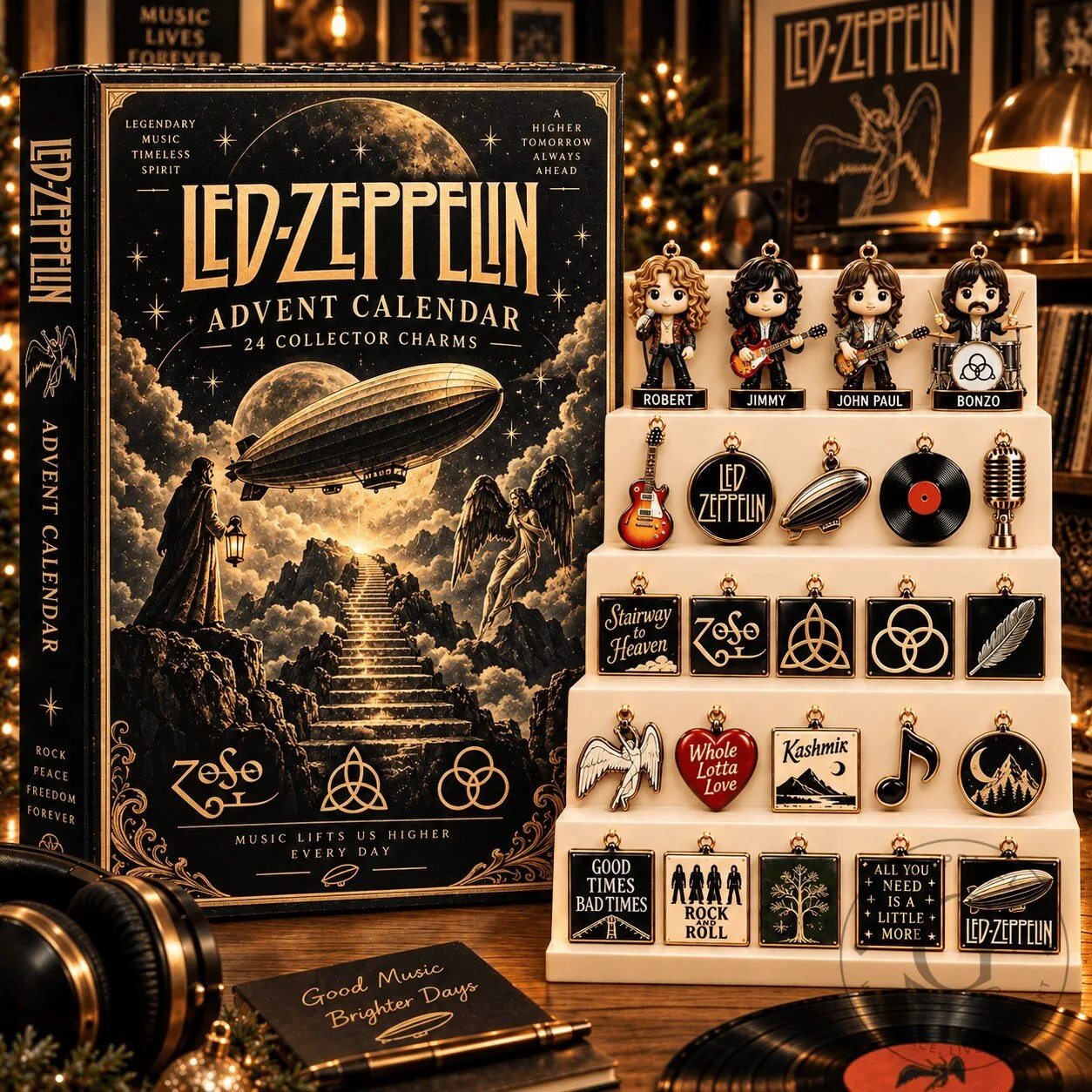 Led Zeppelin Advent Calendar 24 Collector Charms Blind Box Gift Set