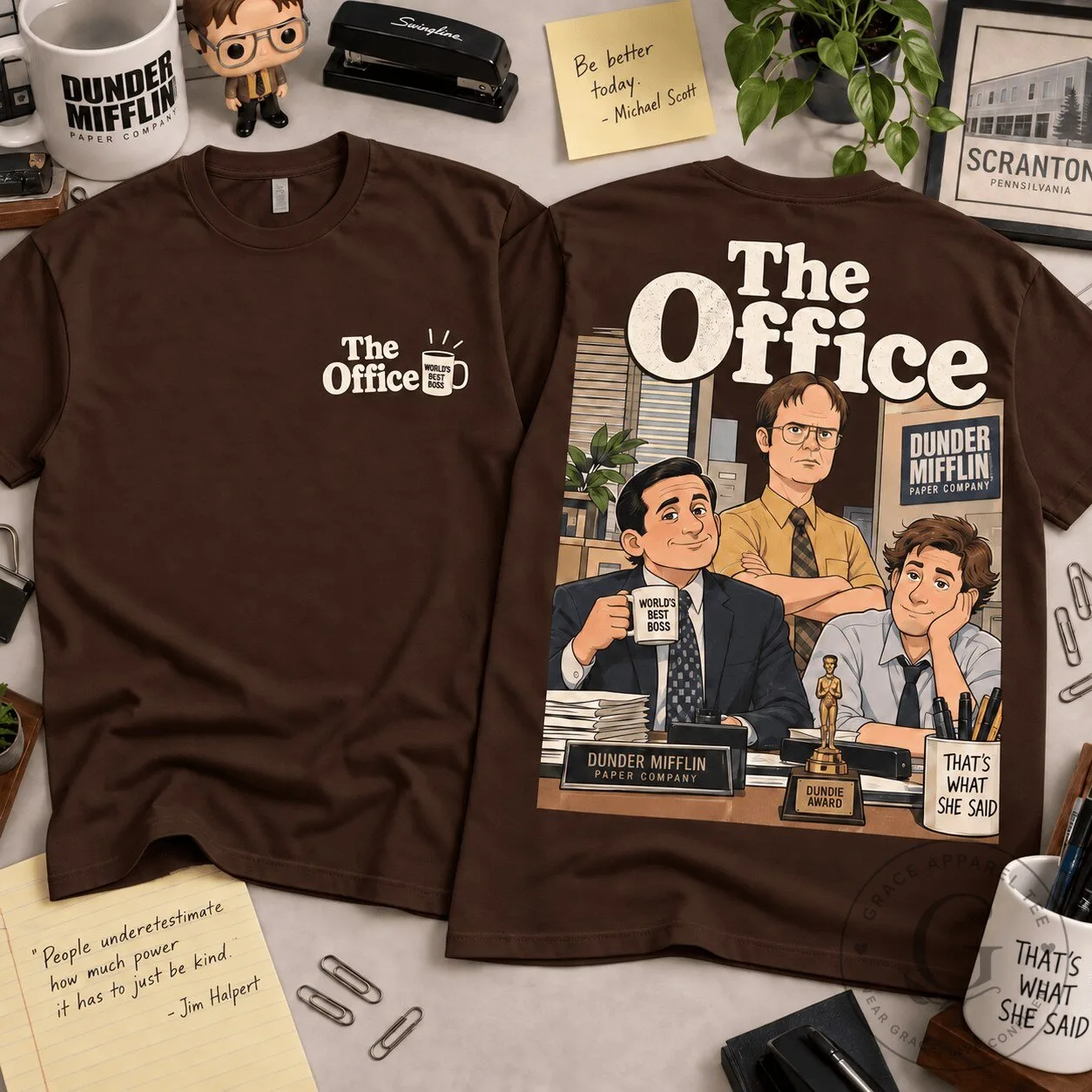 The Office Dunder Mifflin Scranton Branch Manager Michael Scott T-Shirt
