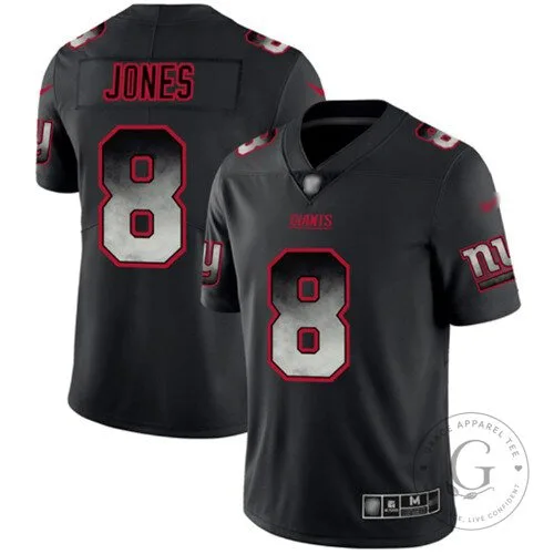 Daniel Jones New York Giants Black Stitched NFL Football Jersey
