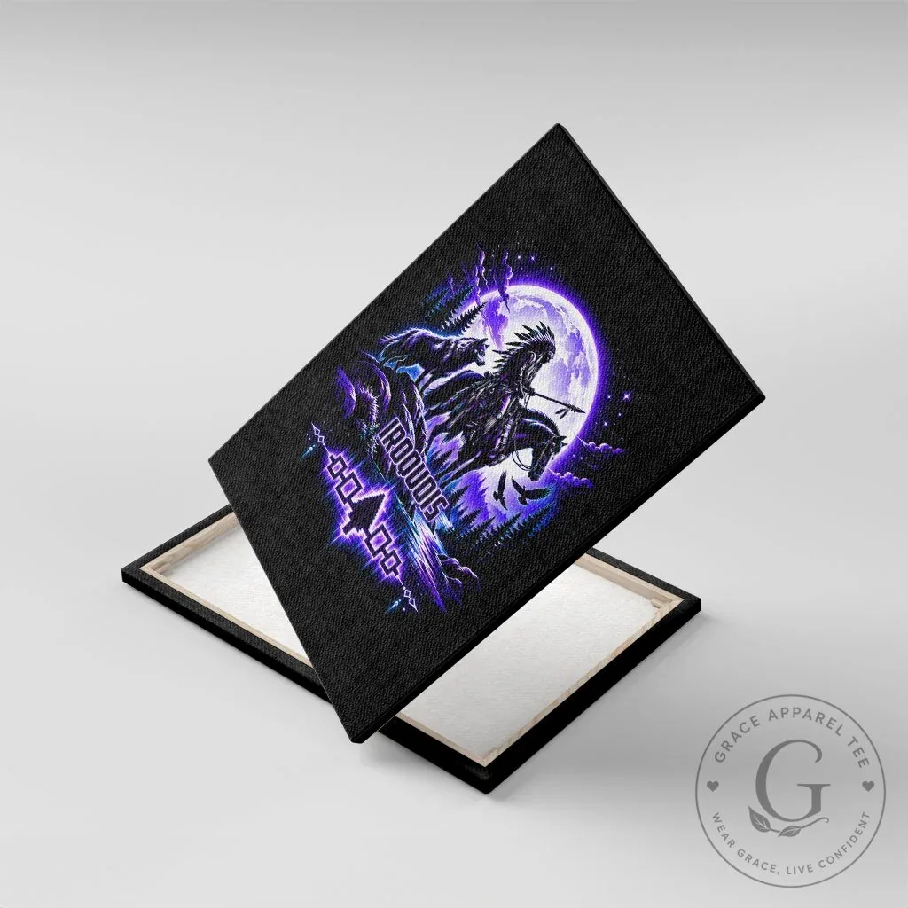 Iroquois Native American Warrior Wolf Moon Canvas Wall Art 10 Iroquois Native American Warrior Wolf Moon Canvas Wall Art