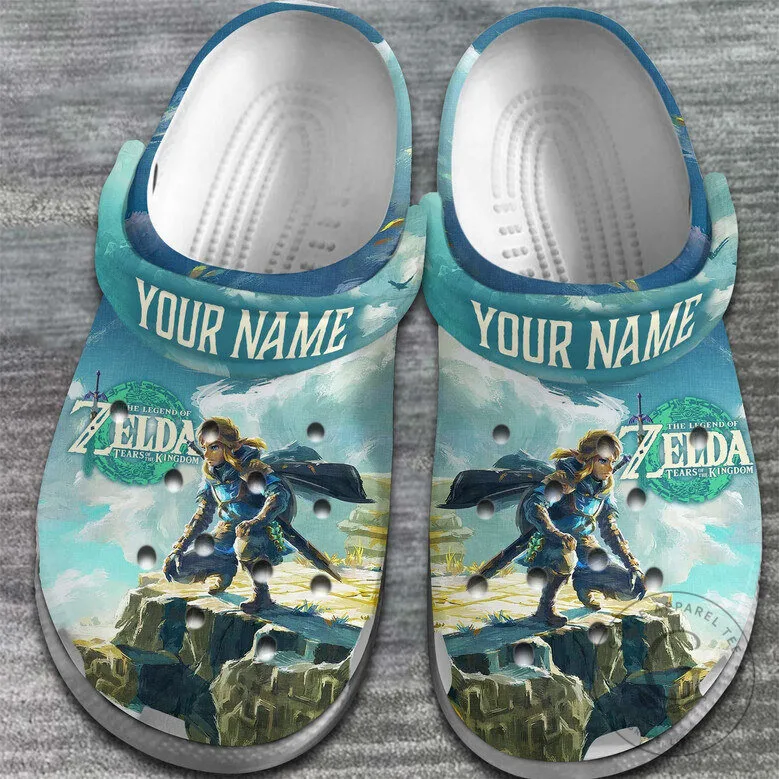 The Legend Of Zelda Tears Of The Kingdom Link Personalized Clogs
