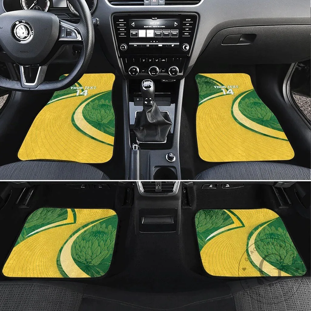 South Africa Springboks Rugby Team Mascot Custom Car Mat Set