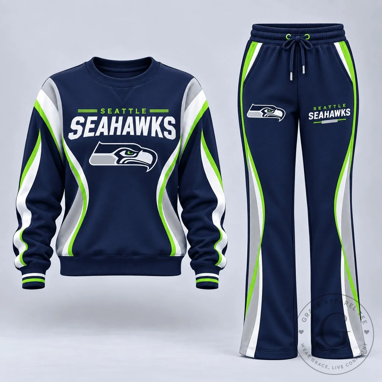 Seattle Seahawks Football Team Fan Crewneck Sweatshirt