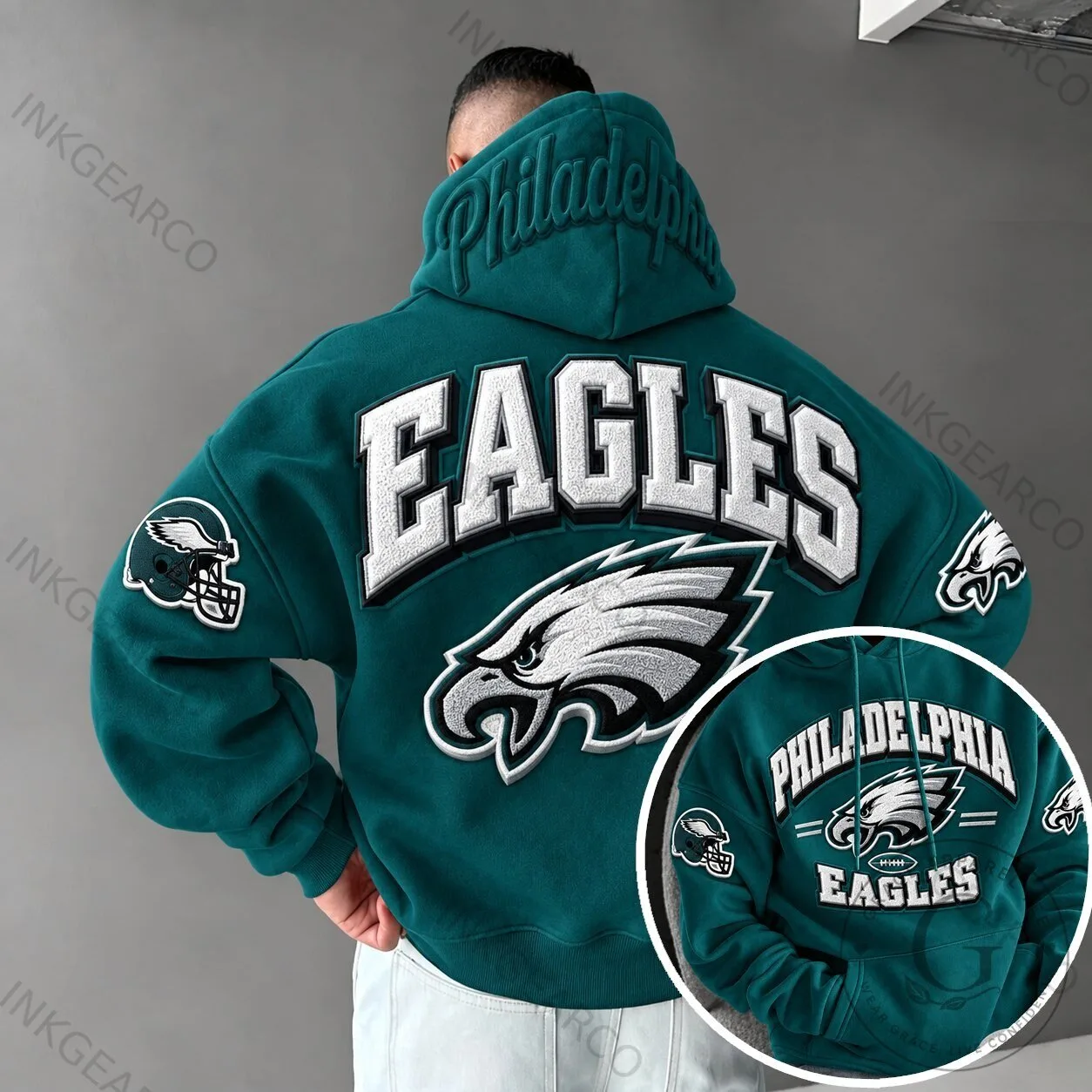 Philadelphia Eagles Super Bowl LVII Champions Football Team Hoodie