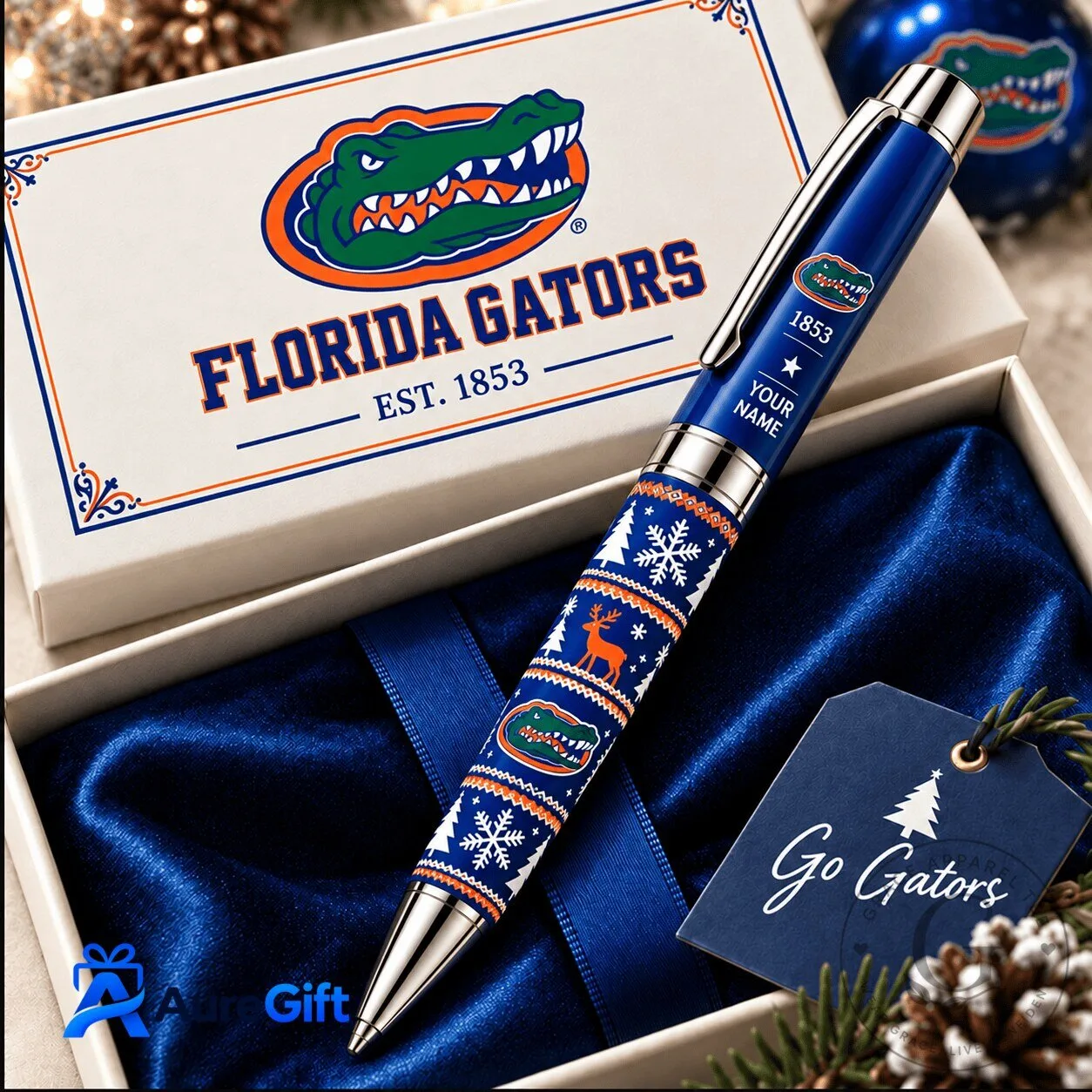 Florida Gators Christmas Personalized Ballpoint Pen Holiday Gift
