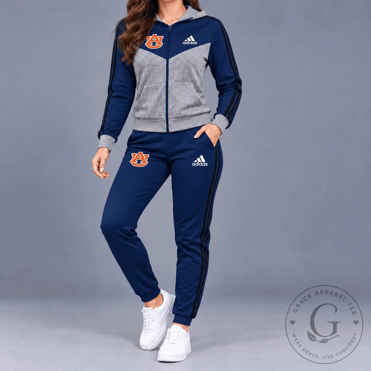 Auburn Tigers NCAA Classic Heritage Full Zip Hoodie for Women