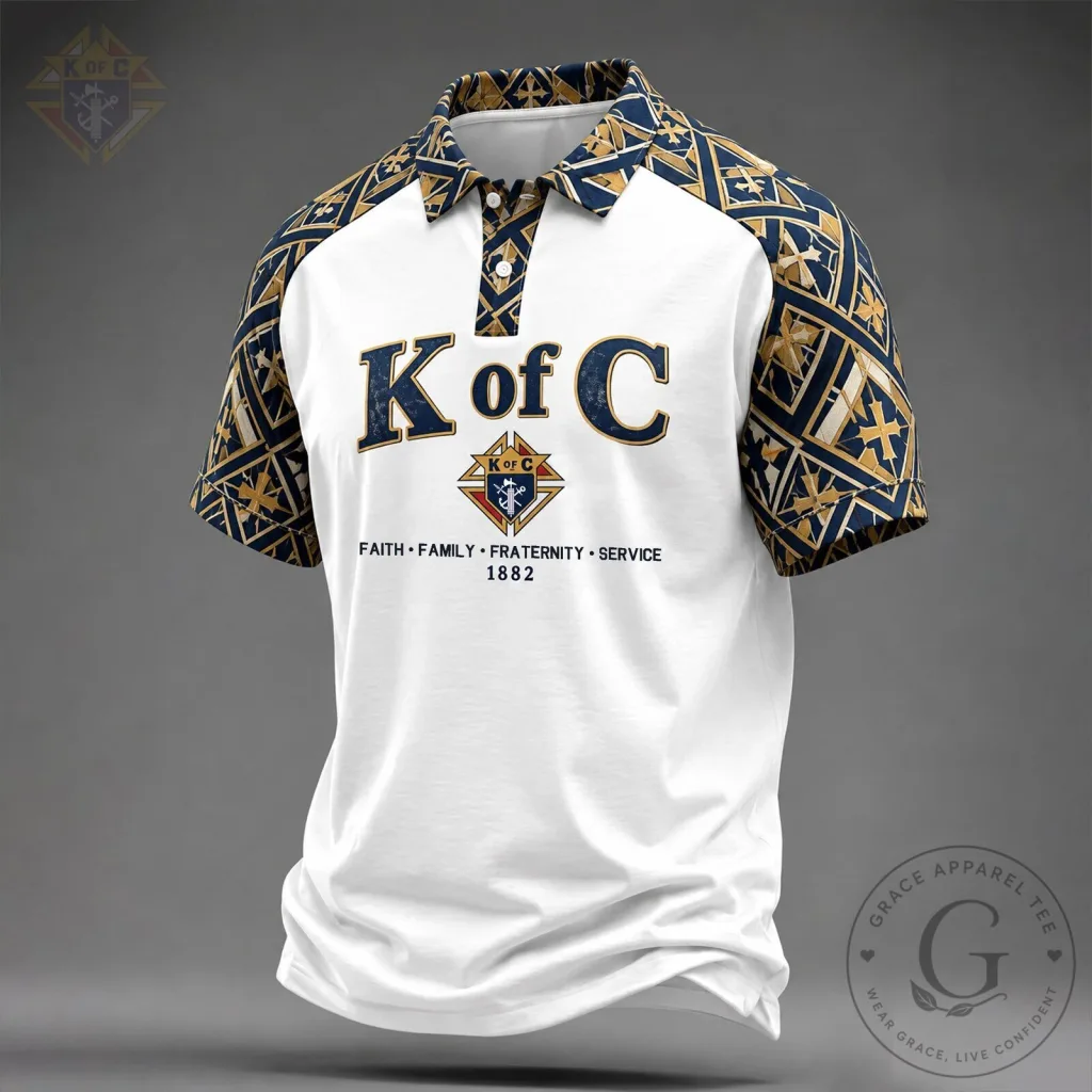 Knights of Columbus Faith Family Fraternity Service Polo Shirt