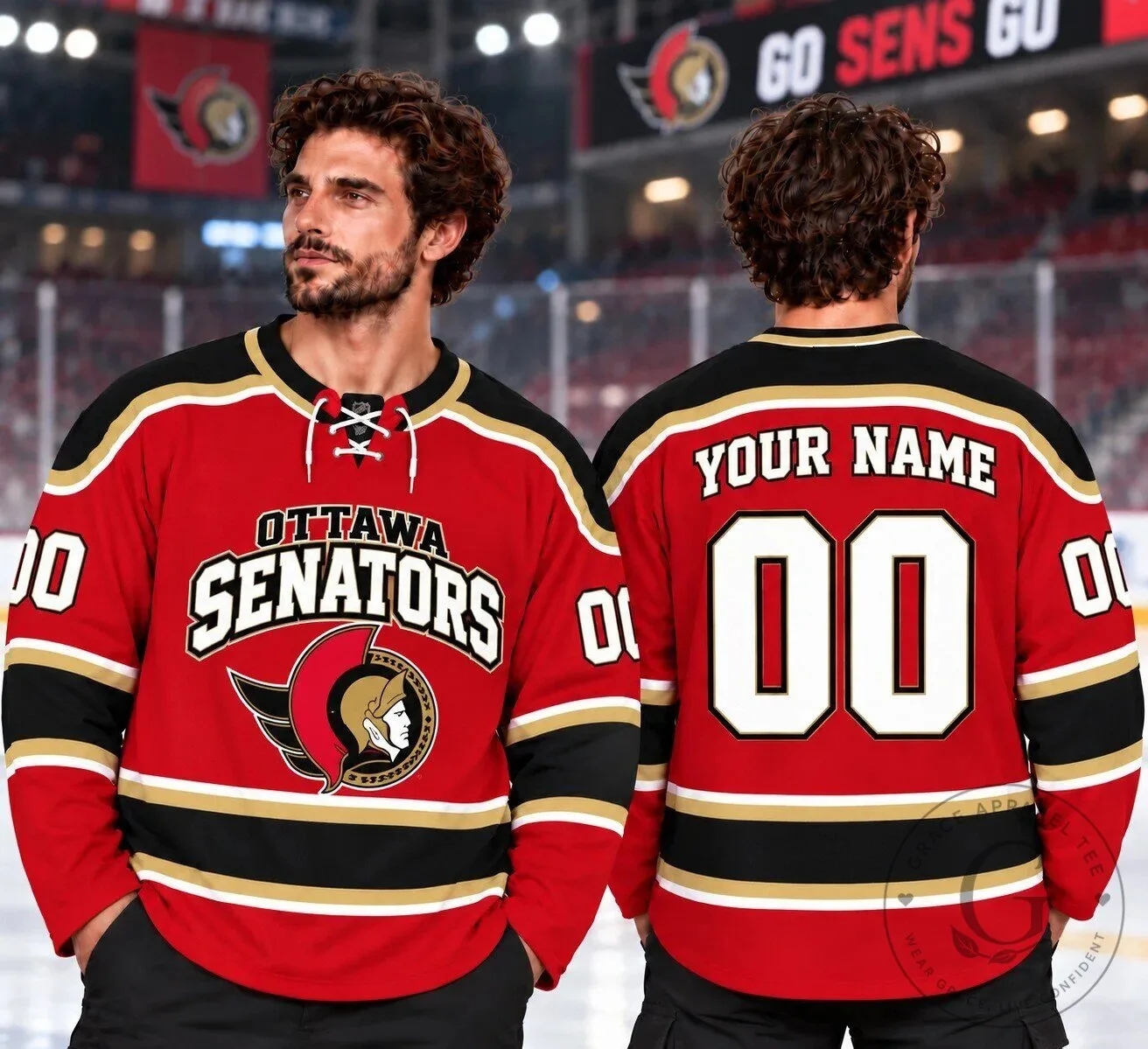 Ottawa Senators NHL Ice Hockey Jersey Personalized Fan Apparel