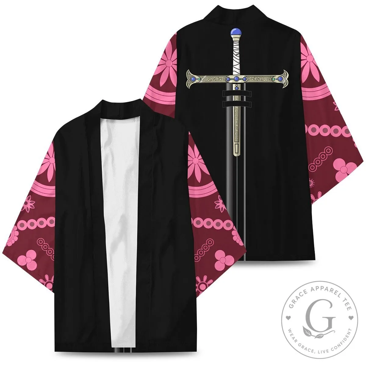 One Piece Dracule Mihawk Kimono Anime Cosplay Robe
