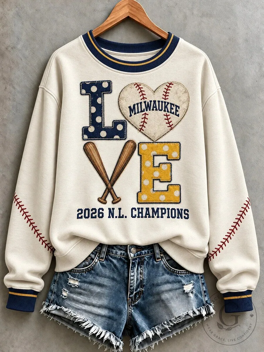 Milwaukee Baseball Love 2026 National League Champions Women's Sweatshirt