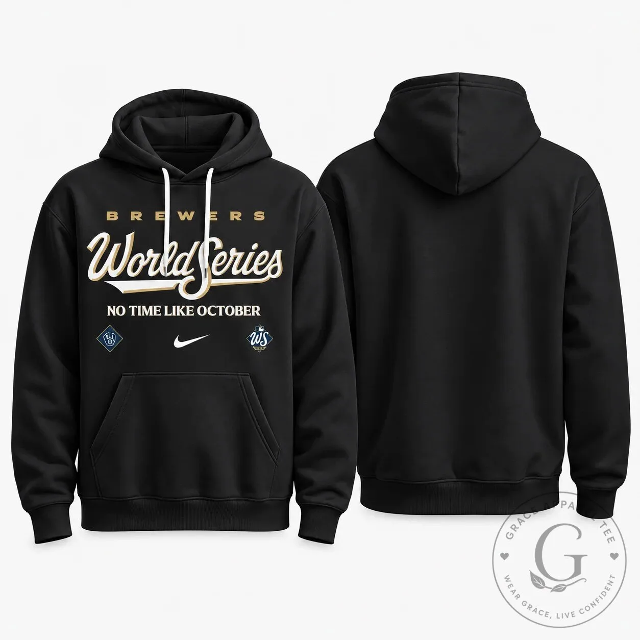 No Time Like October Hoodie for Milwaukee Brewers World Series Fans