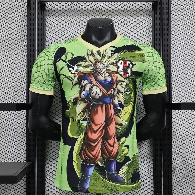 Dragon Ball Z Son Goku Super Saiyan 3 Japan Football Soccer Jersey 10 Dragon Ball Z Son Goku Super Saiyan 3 Japan Football Soccer Jersey