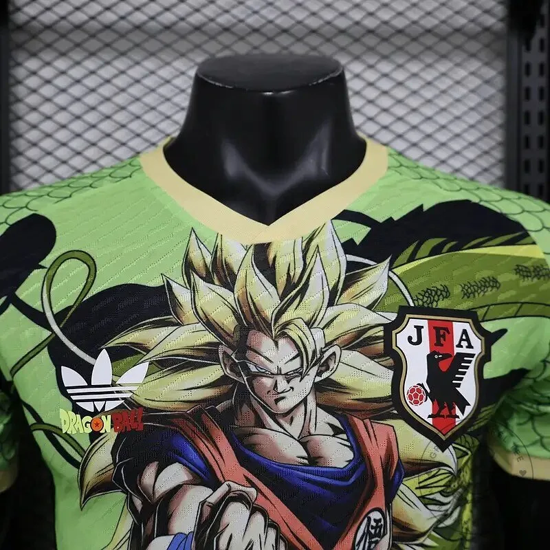 Dragon Ball Z Son Goku Super Saiyan 3 Japan Football Soccer Jersey 14 Dragon Ball Z Son Goku Super Saiyan 3 Japan Football Soccer Jersey