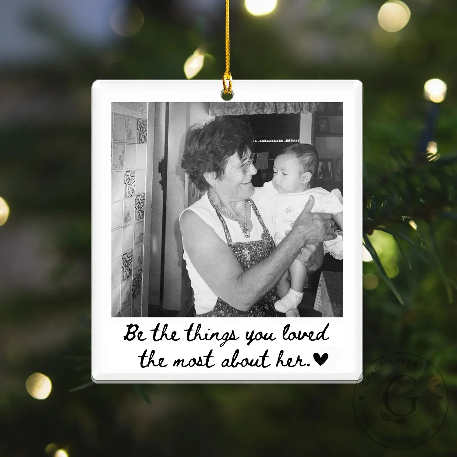 Personalized Memorial Photo Ornament, Custom Loved One Remembrance Christmas Gift 8 Personalized Memorial Photo Ornament, Custom Loved One Remembrance Christmas Gift