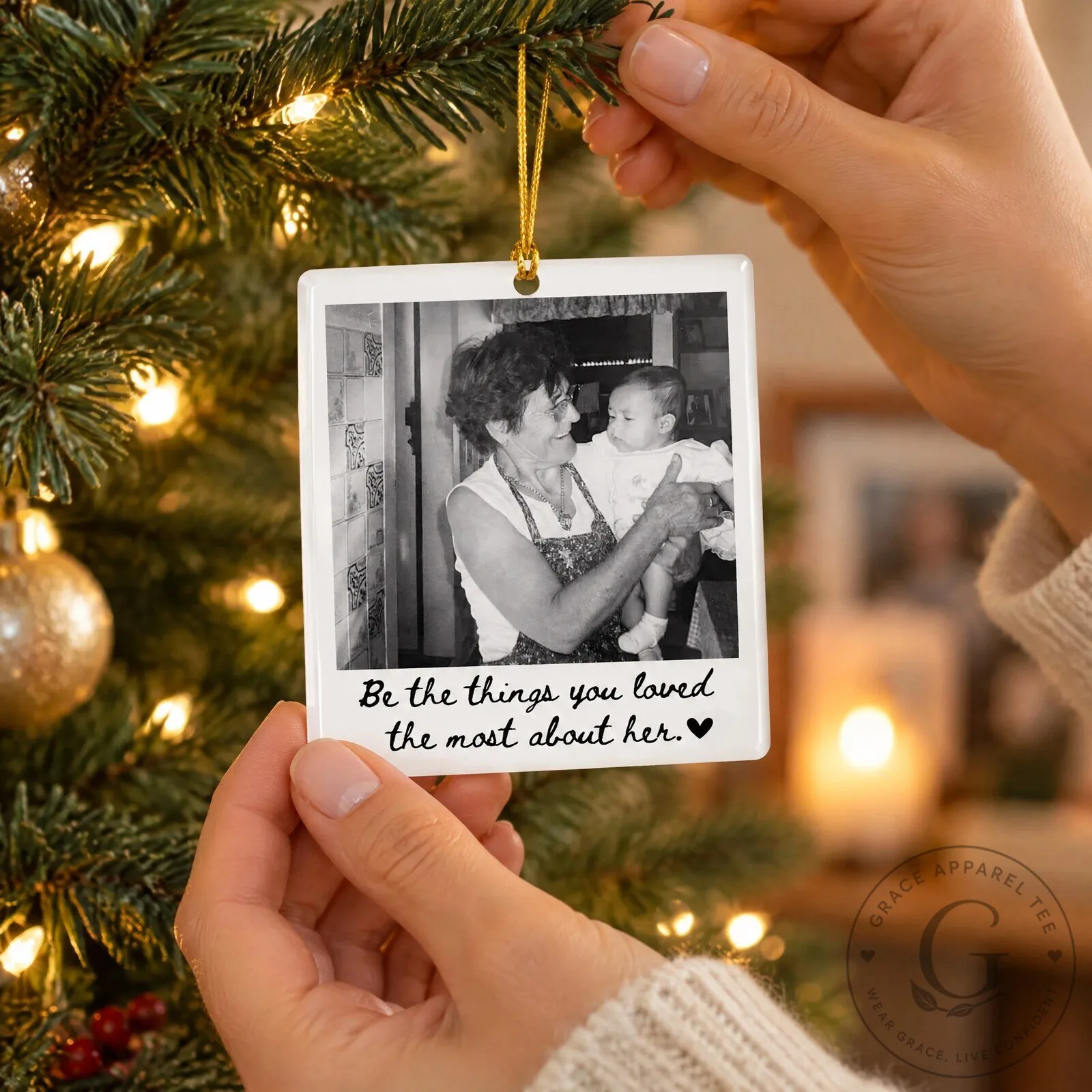 Personalized Memorial Photo Ornament, Custom Loved One Remembrance Christmas Gift 10 Personalized Memorial Photo Ornament, Custom Loved One Remembrance Christmas Gift